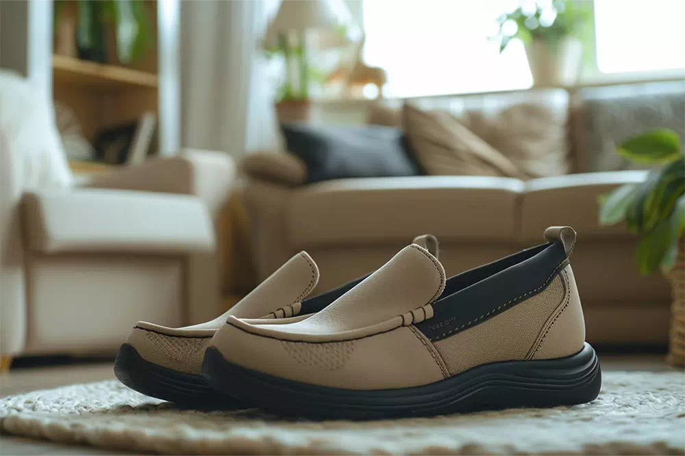 Chaussures femme cuir pieds sensibles larges top