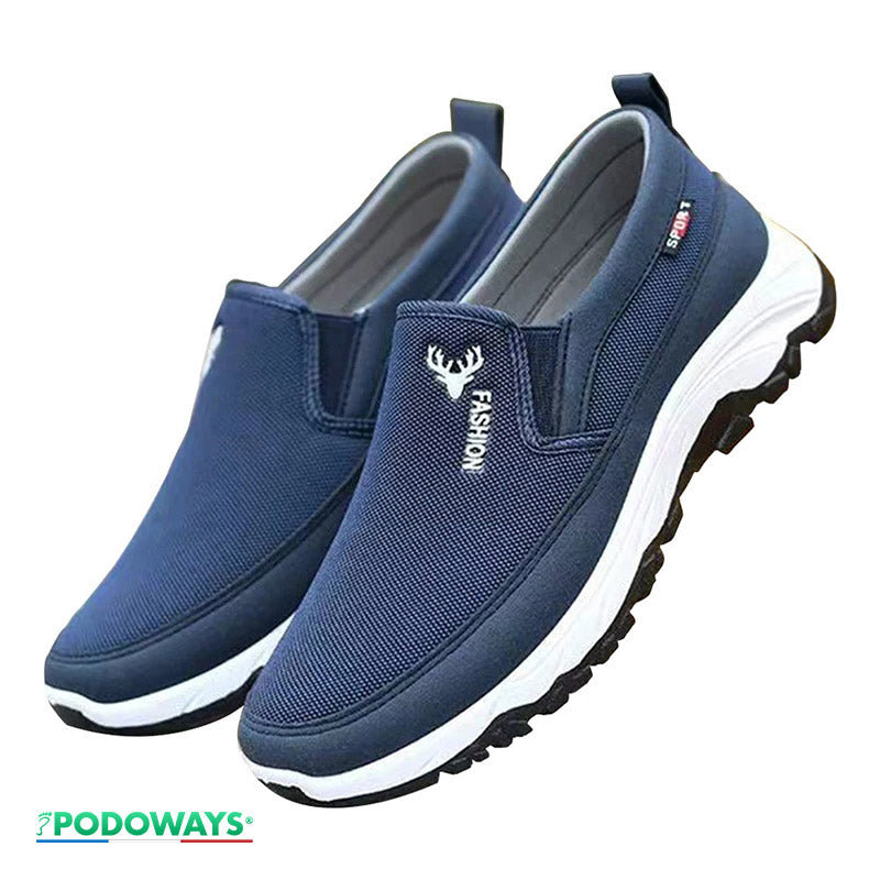 Baskets orthopédiques hommes respirantes - spécial liquidation Chaussures Orthopédiques PODOWAYS 44 MidnightBlue