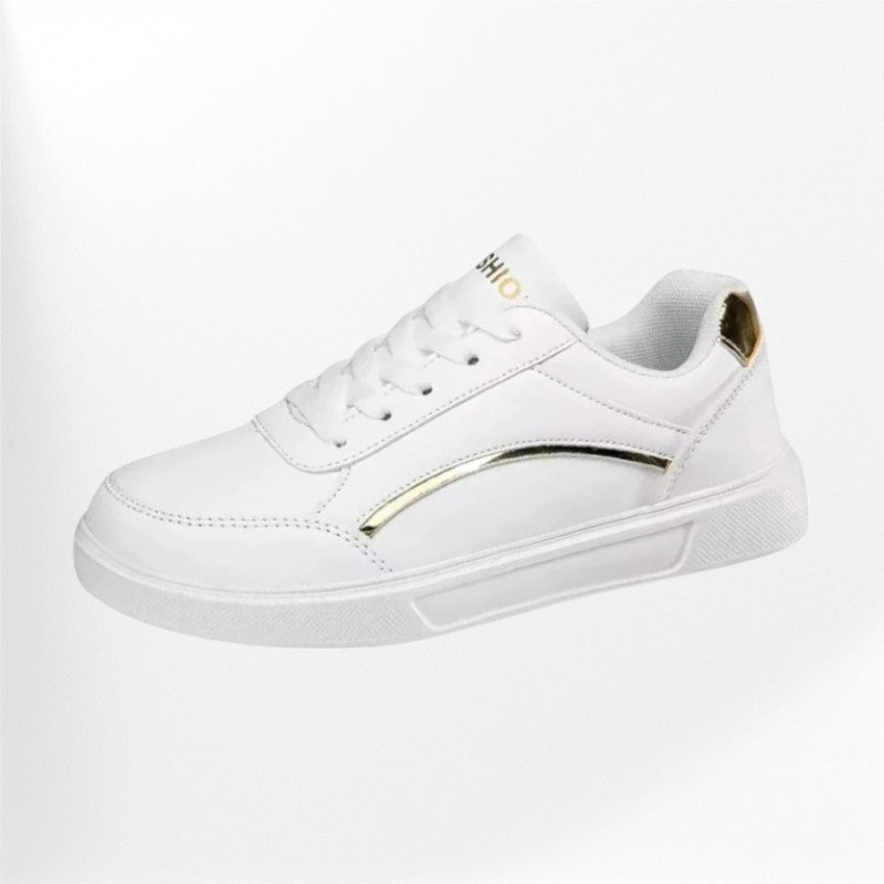 Basket blanche chic pour femmes Podoways
