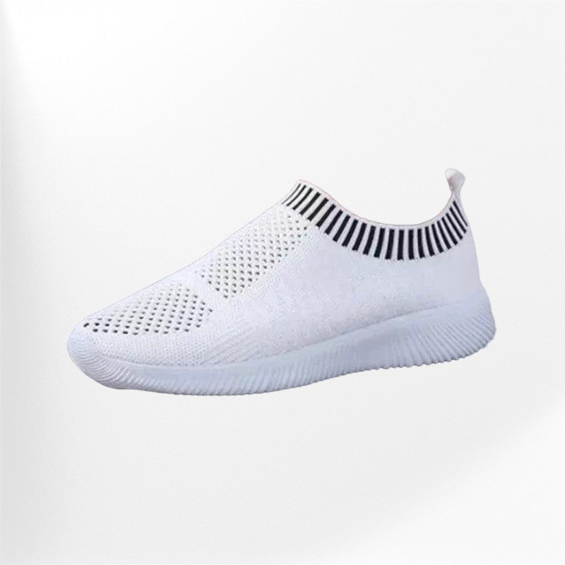 Baskets Orthopédiques Femme - Confort Et Respiration Avec Semelle Air - Blanc