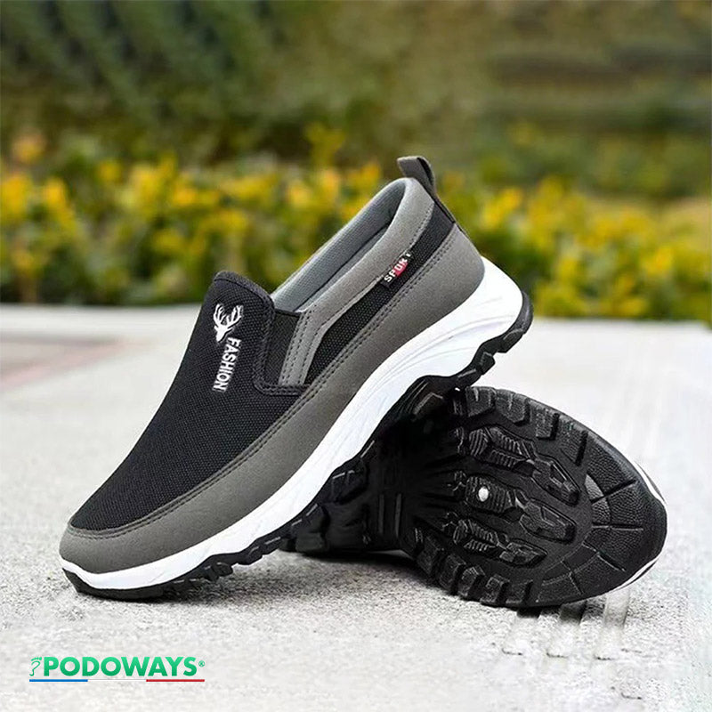 Baskets orthopédiques hommes respirantes Semelles Orthopédiques PODOWAYS