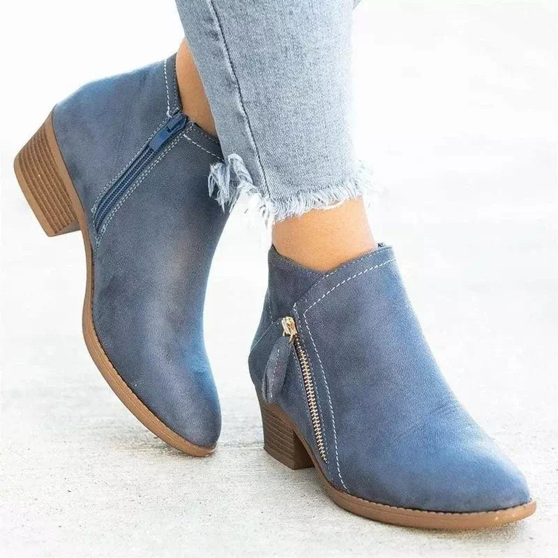 Bottines orthopédiques en daim pour femmes - spécial liquidation Chaussures Orthopédiques Podoways