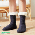 Charger l'image dans la visionneuse de la galerie, Chaussons chaussettes fourrées antidérapantes chaudes PODOWAYS
