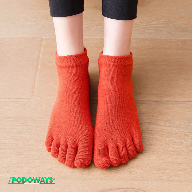 Chaussettes orthopédiques anti-dérapantes Chaussettes orthopédiques PODOWAYS 36 Orange