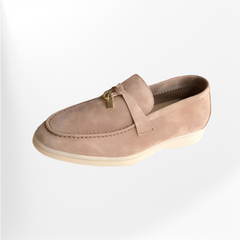 Mocassin taupe pour femme Podoways