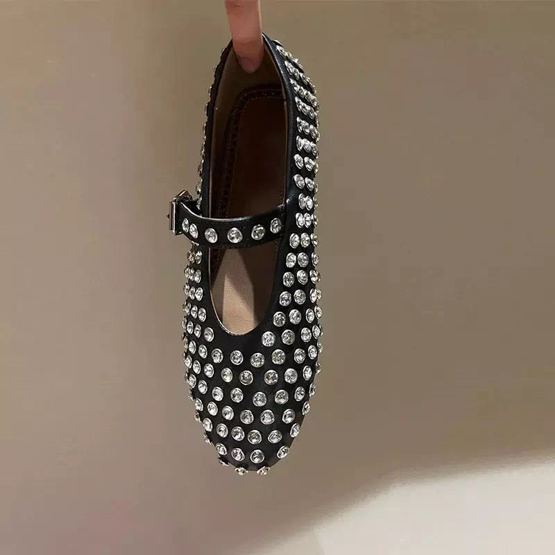 Mocassin clouté pour femme  Podoways 36 Black