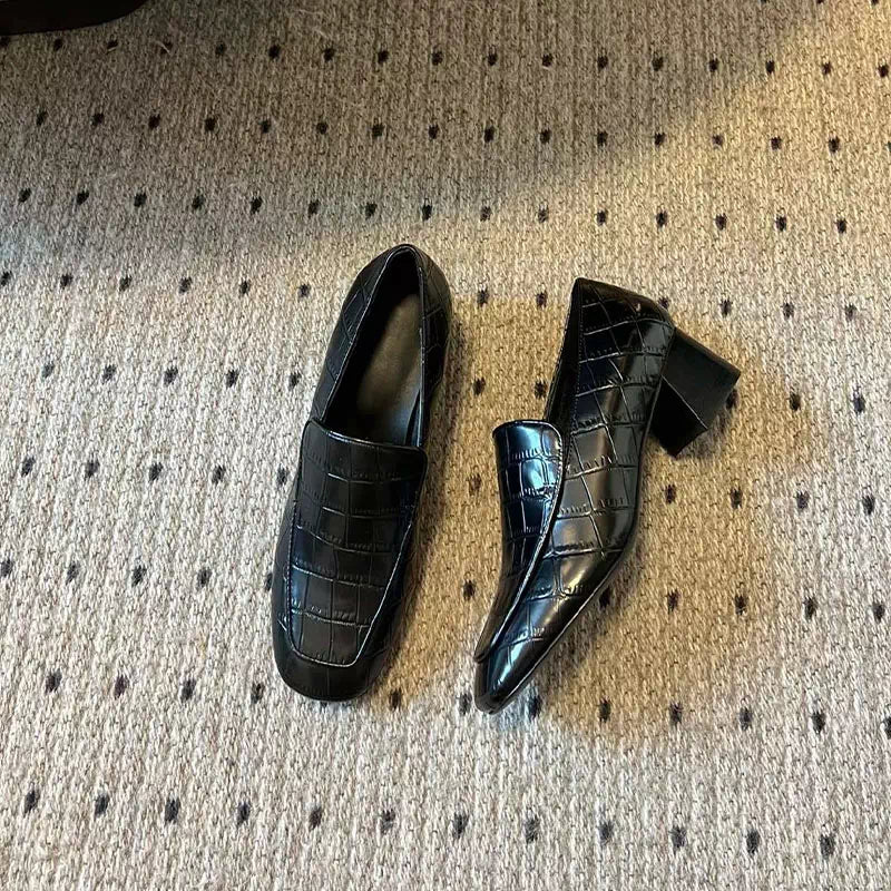 Mocassin croco pour femme  Podoways 36 Black