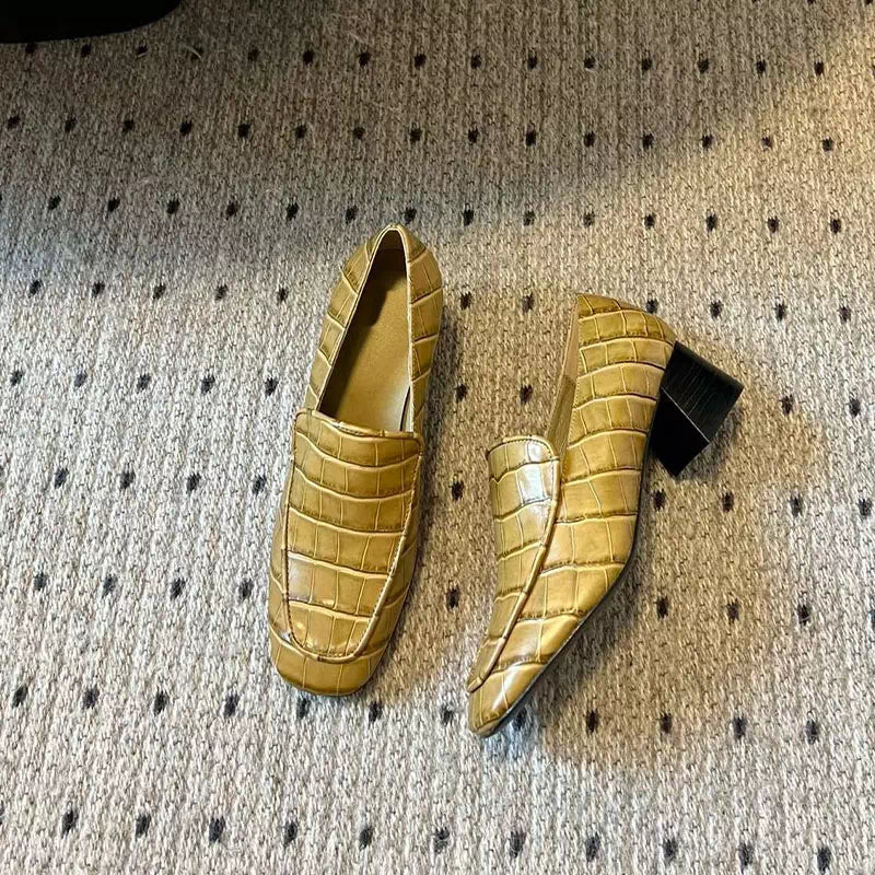 Mocassin croco pour femme  Podoways