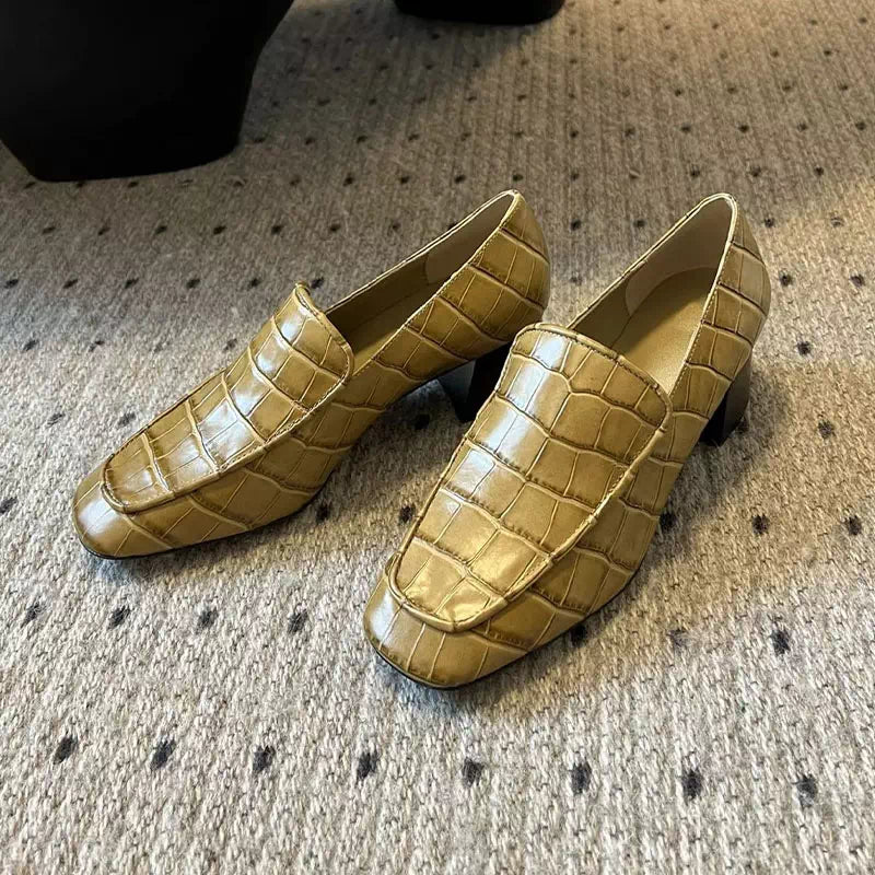 Mocassin croco pour femme  Podoways