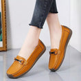 Charger l'image dans la visionneuse de la galerie, Mocassin en cuir tres souple pour femme Podoways 36 Orange