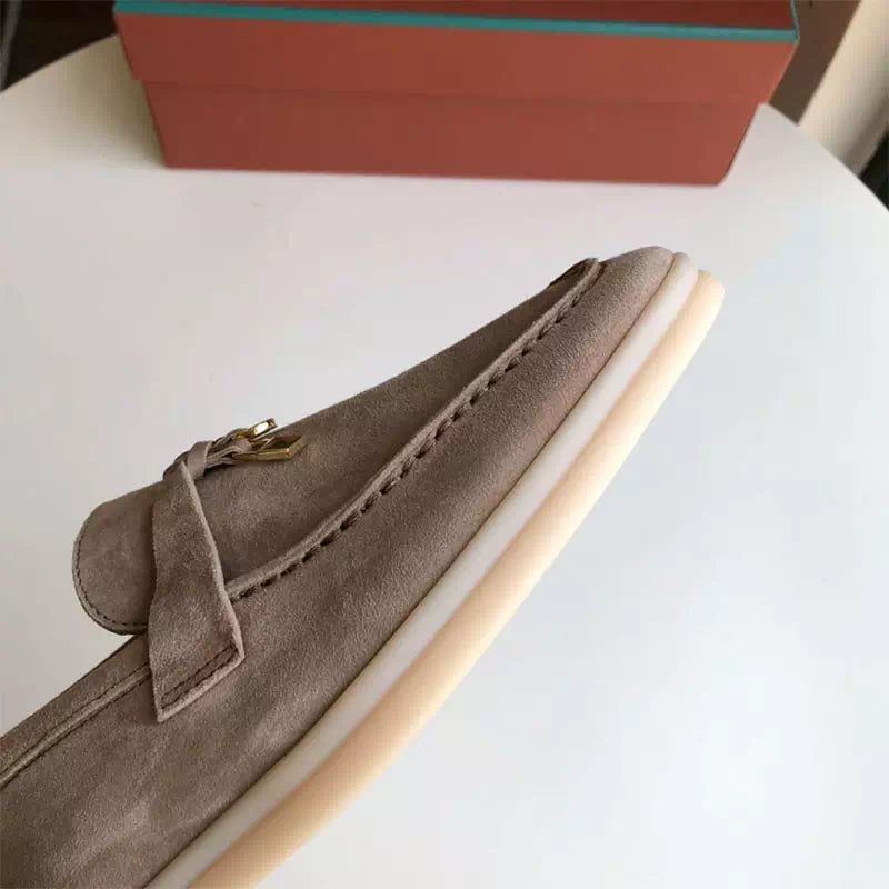 Mocassin taupe pour femme Podoways