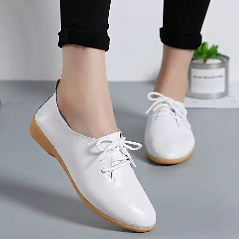 Mocassin vernie pour femme Podoways 36 Blanc
