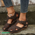 Charger l'image dans la visionneuse de la galerie, Sandales Orthopédiques Cuir pour femmes - spécial liquidation Semelles Orthopédiques PODOWAYS 36 Chocolate