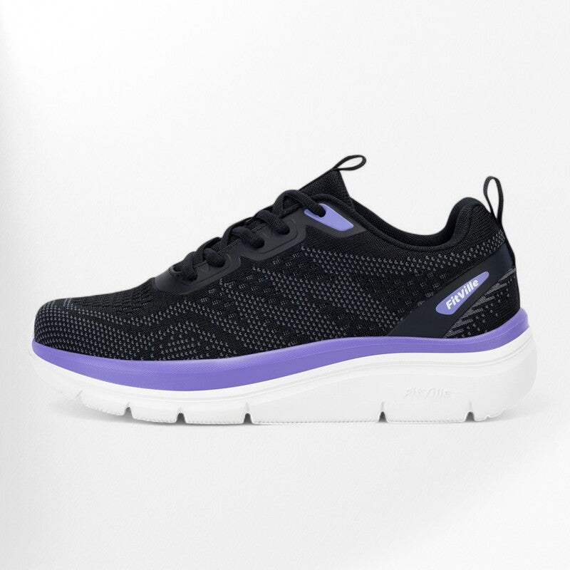 Baskets hautes femme pour pieds larges Podoways 36 Black