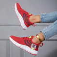 Charger l'image dans la visionneuse de la galerie, Basket rouge pour femmes - spécial liquidation Chaussures Orthopédiques Podoways