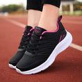 Charger l'image dans la visionneuse de la galerie, Baskets femme running rose et noir Podoways