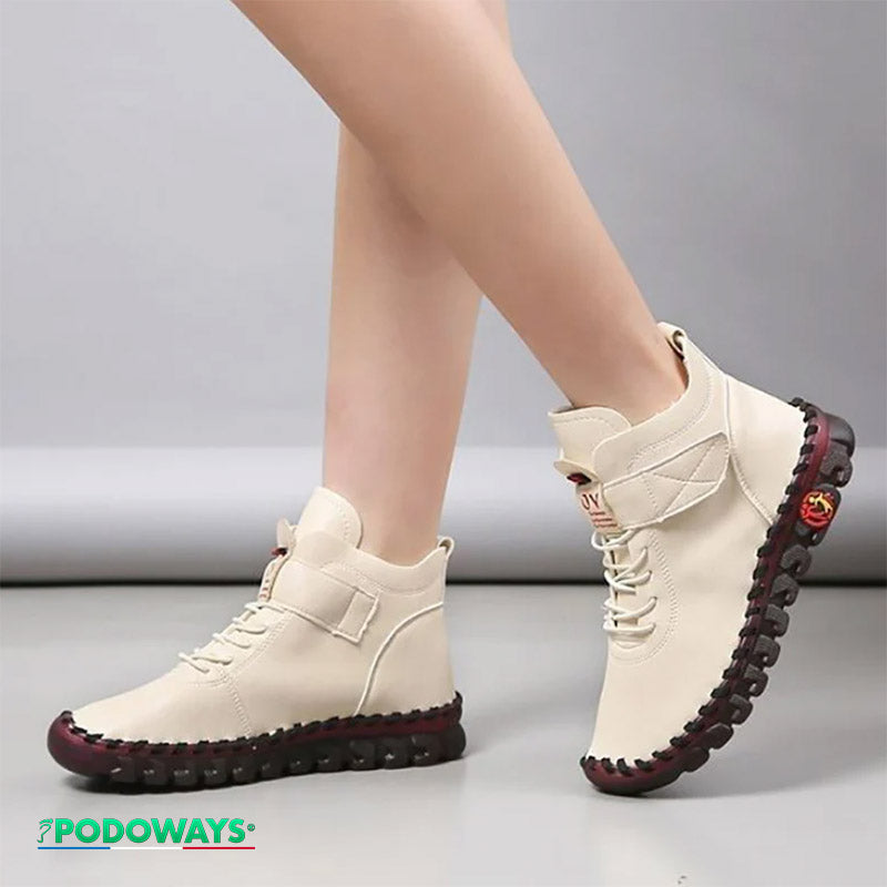 Botte orthopédique en cuir doux pour femmes - spécial liquidation Chaussures Orthopédiques PODOWAYS