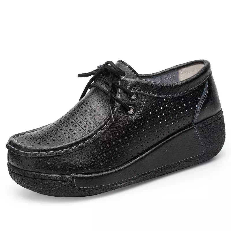 Bottine en cuir veritable  Podoways 36 Black