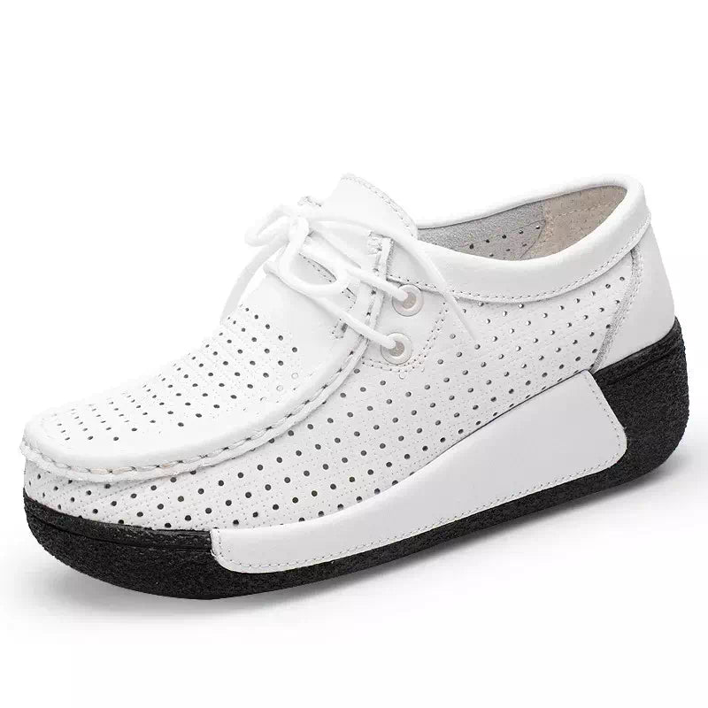Bottine en cuir veritable Podoways 36 Blanc