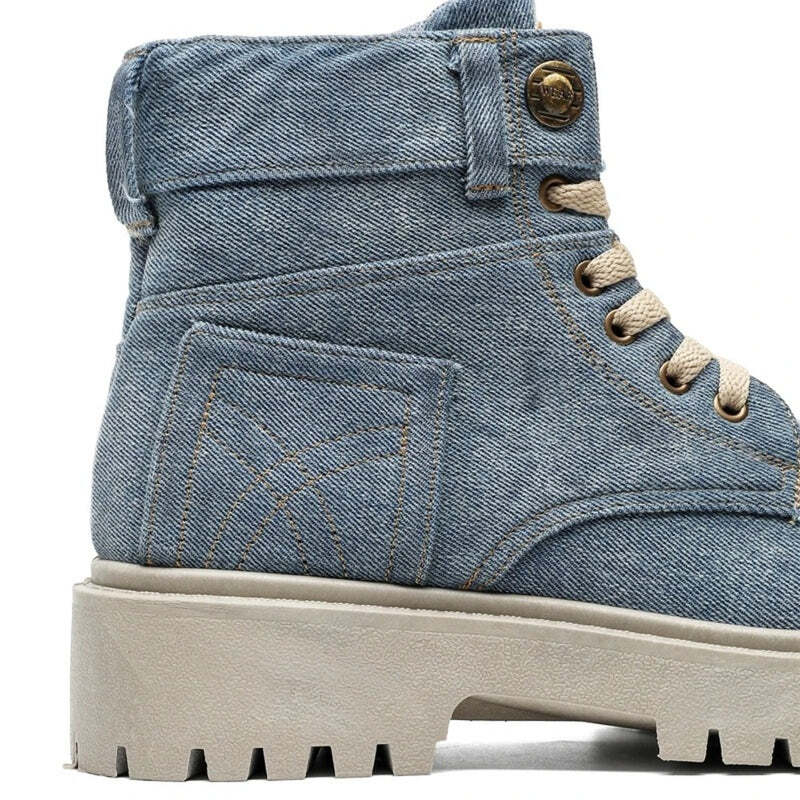 Bottines bleues effet jean Podoways