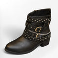 Charger l'image dans la visionneuse de la galerie, Bottines femme avec clous décoratifs Podoways 36 Sienna