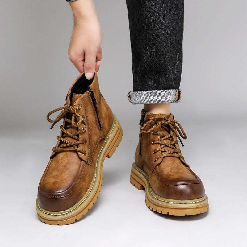 Bottines orthopédiques en cuir marron Podoways