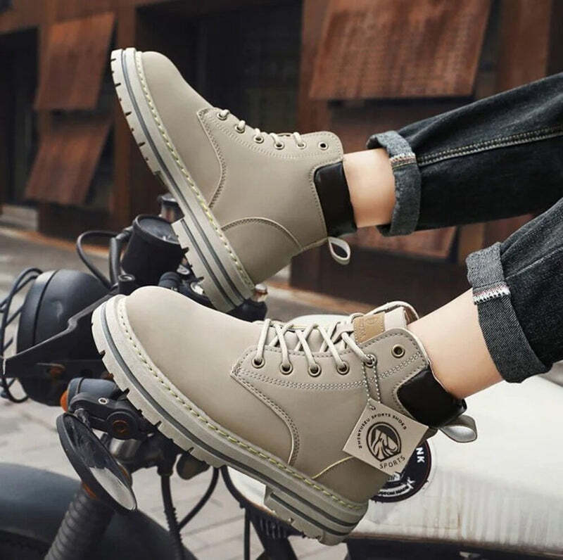 Bottines en cuir noir pour homme Podoways 39 Silver