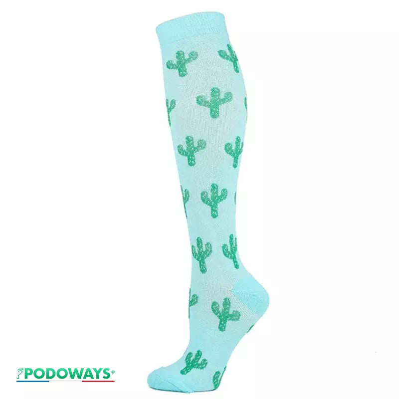 Chaussette de compression avion Podoways 36 Aquamarine