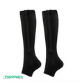 Charger l'image dans la visionneuse de la galerie, Chaussette de compression longue femme fermeture éclair Podoways 36 Black