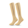 Charger l'image dans la visionneuse de la galerie, chaussette de contention avec fermeture eclair - spécial liquidation Chaussettes orthopédiques Podoways 39 Wheat