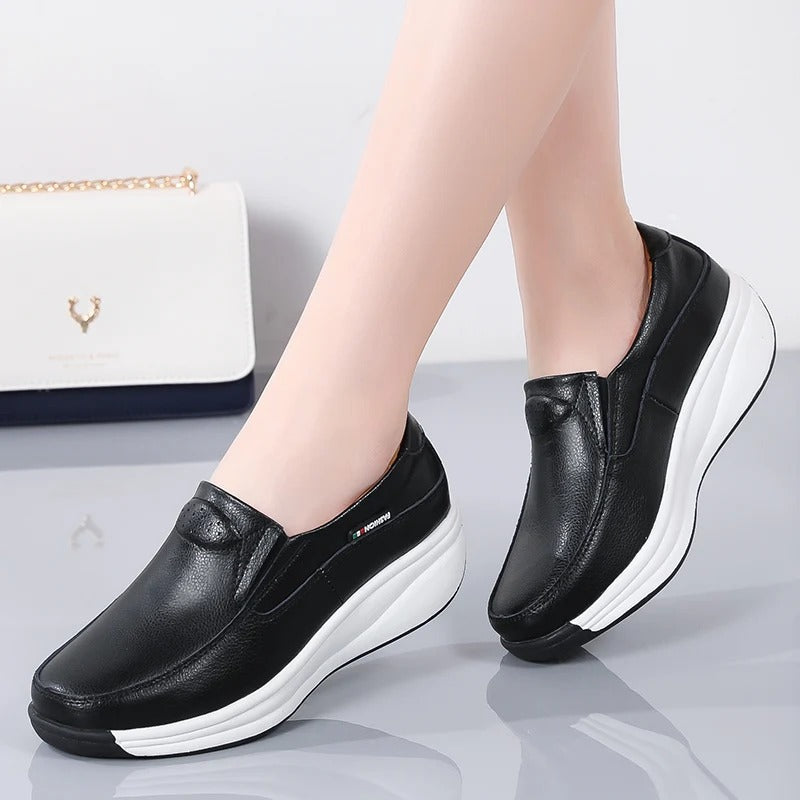 chaussure confort femme simili cuir Chaussures Orthopédiques Podoways