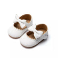 Charger l'image dans la visionneuse de la galerie, Chaussures pour bébés filles nœud papillon Podoways 6 à 9mois Blanc