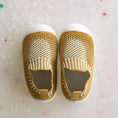 Charger l'image dans la visionneuse de la galerie, chaussures légères d'été bébé - Jaune maille côtelé  Podoways