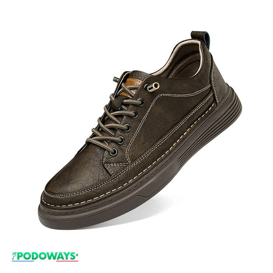 Chaussures orthopédiques Homme anti douleur en Cuir Fendu - spécial liquidation Chaussures Orthopédiques PODOWAYS