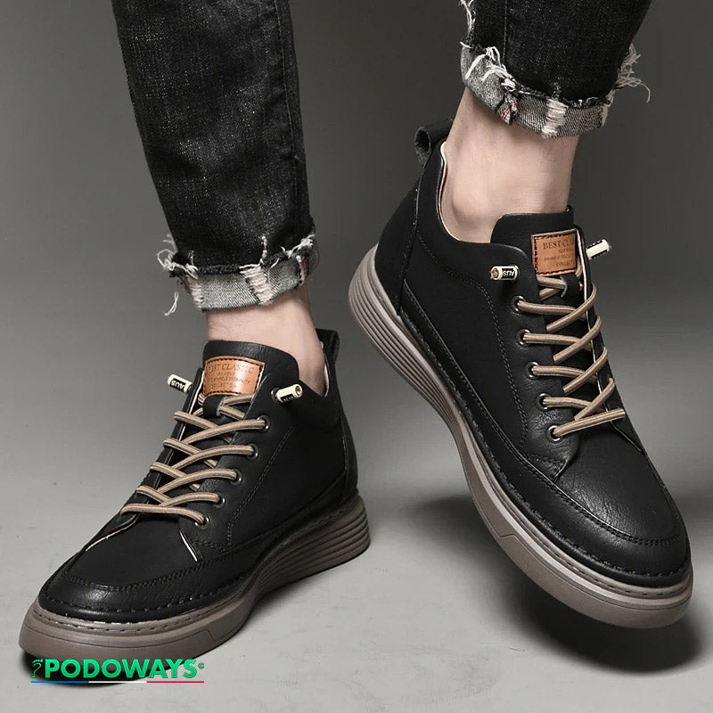 Chaussures orthopédiques Homme anti douleur en Cuir Fendu - spécial liquidation Chaussures Orthopédiques PODOWAYS