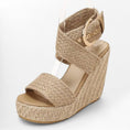 Charger l'image dans la visionneuse de la galerie, Chaussures espadrilles femme Podoways 34 Wheat