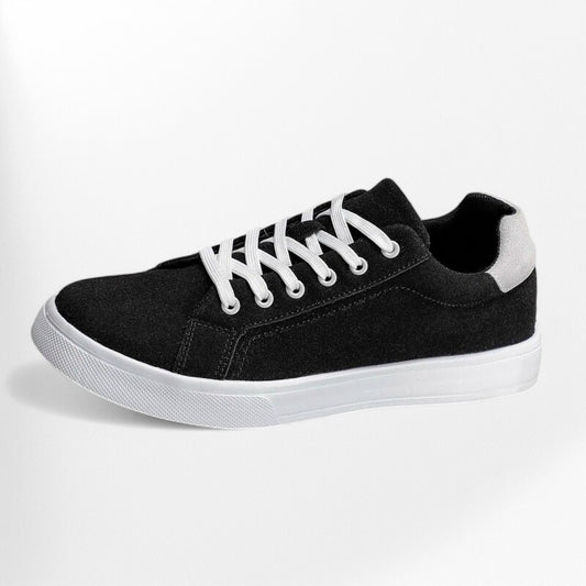 Chaussures plates larges et confortables pour homme Podoways 39 Black