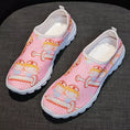 Charger l'image dans la visionneuse de la galerie, Chaussures confortables Respirantes à motifs Podoways 36 Pink