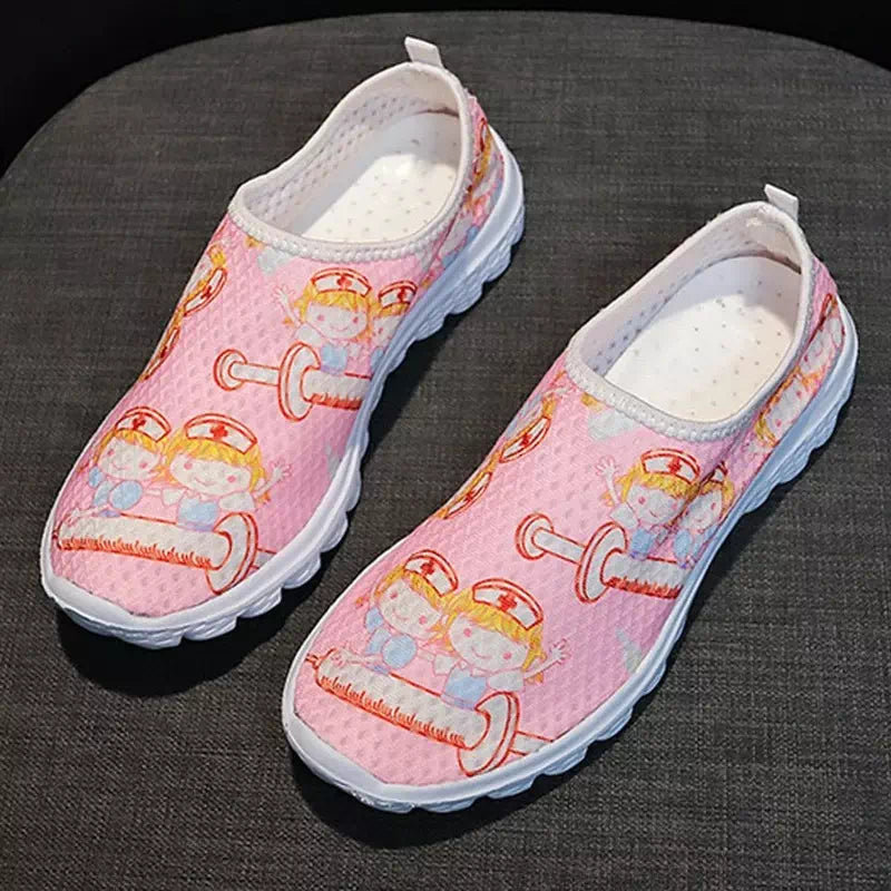 Chaussures confortables Respirantes à motifs Podoways 36 Pink