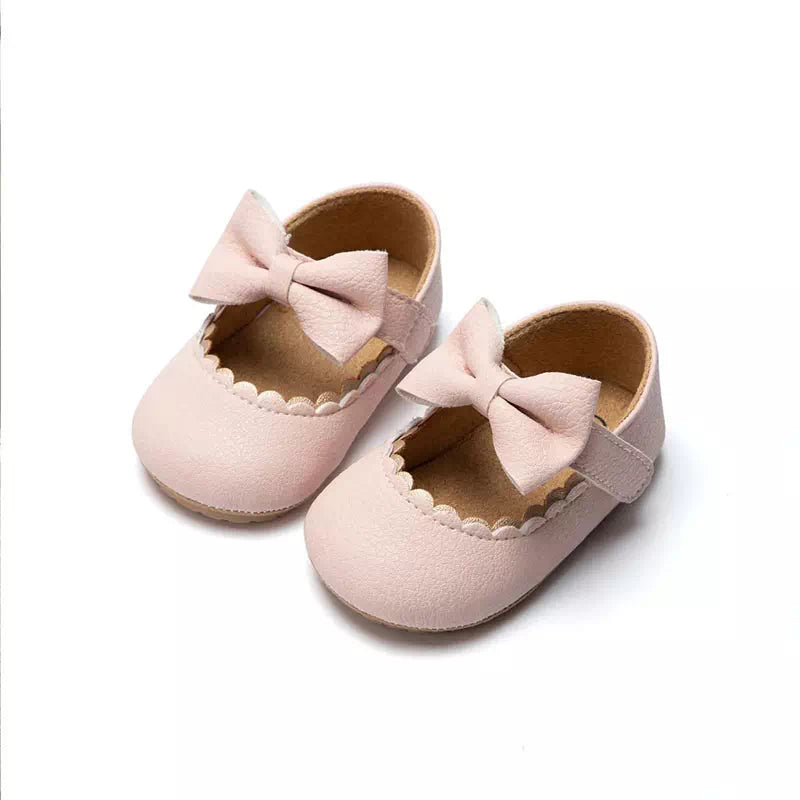 Chaussures pour bébés filles nœud papillon Podoways 6 à 9mois Pink