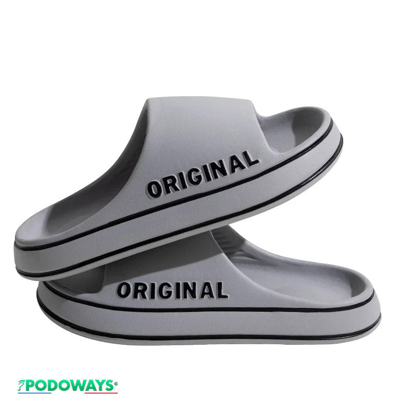 Claquettes orthopédiques d'été Hommes Chaussures Orthopédiques PODOWAYS 36 Silver