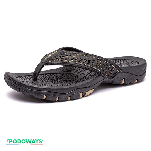 Tong orthopédique pour homme Chaussures Orthopédiques PODOWAYS 36 Black