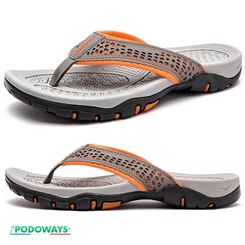 Tong orthopédique pour homme Chaussures Orthopédiques PODOWAYS 36 Orange