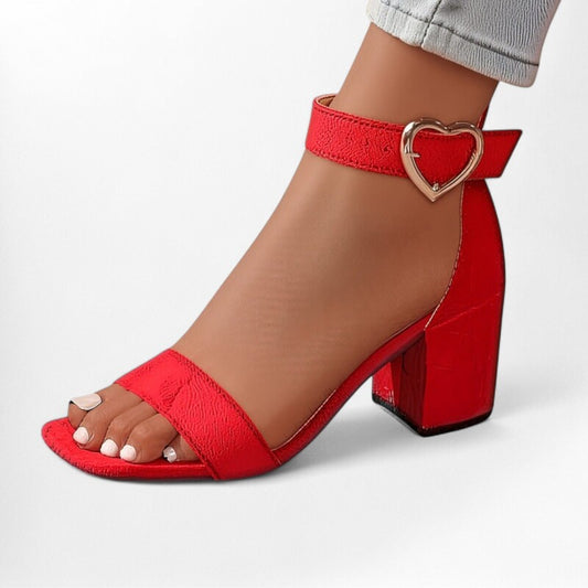 Escarpin compensee femme Podoways 36 Red