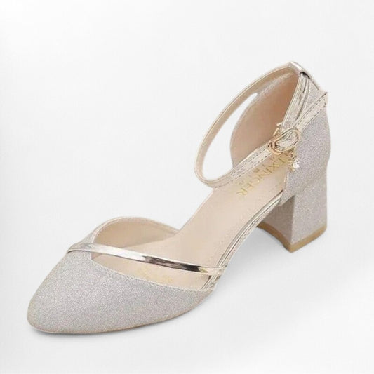Escarpin femme chic Podoways 34 Silver