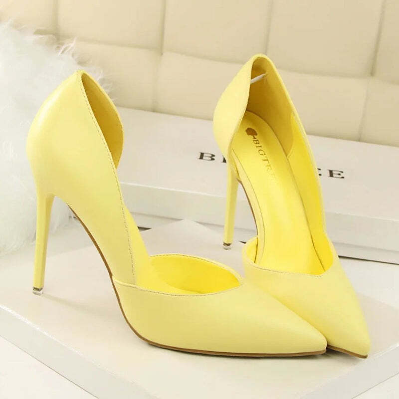 Escarpin jaune femme Podoways