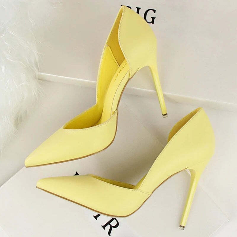 Escarpin jaune femme Podoways