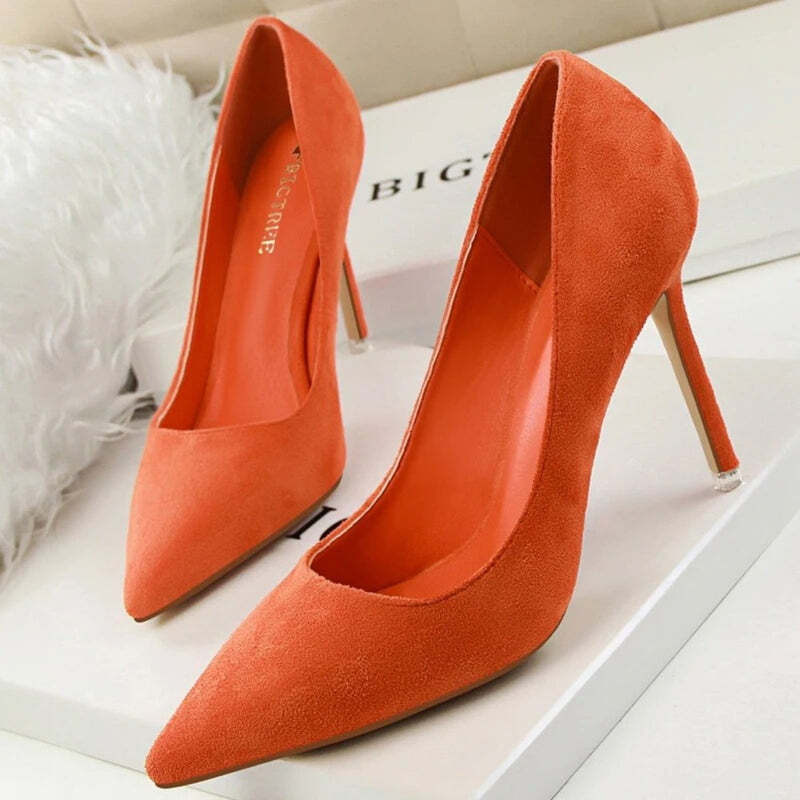 Escarpins bleu marine femme Podoways 33 Orange