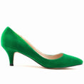 Charger l'image dans la visionneuse de la galerie, Escarpins pointus femme Podoways 35 Green