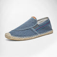 Charger l'image dans la visionneuse de la galerie, Espadrilles en toile bleu marine pour homme Podoways 38 MidnightBlue